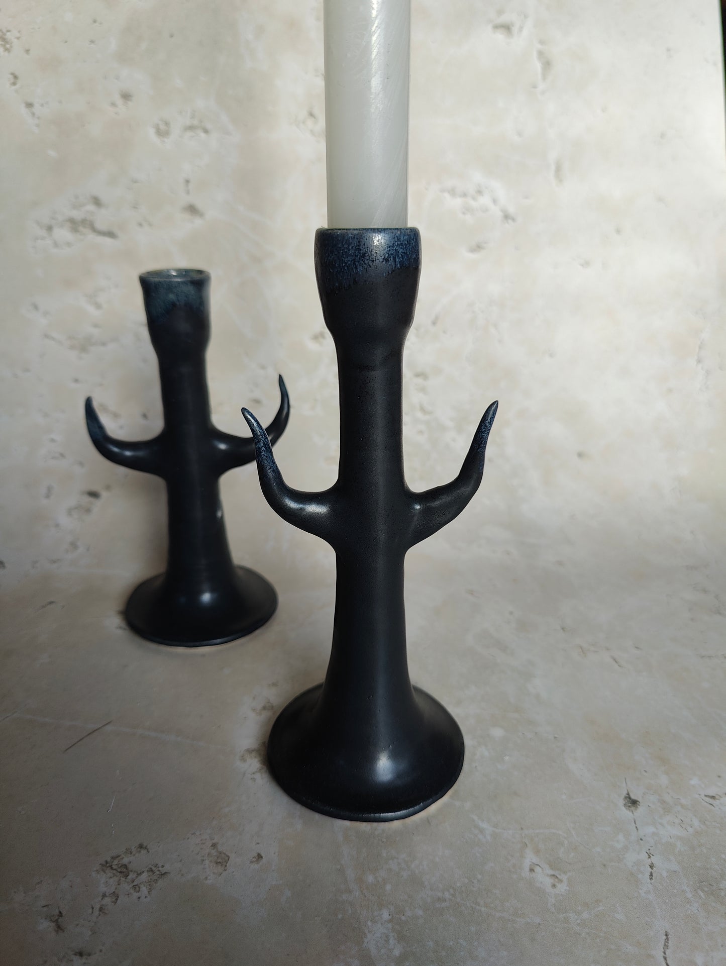 Candlestick, matte black